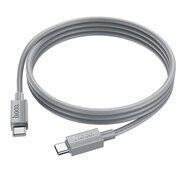  Дата-кабель HOCO X107 Favor 60W charging data cable Type-C + Type-C серый 