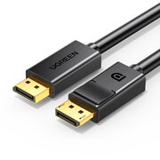  Кабель UGREEN DP102 10244 DP 1.2 Male to Male Cable 1m Black 