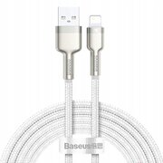  Дата-кабель Baseus Cafule (CALJK-B02) Metal USB to IP 2.4A 2m White 