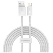  Дата-кабель Baseus Dynamic (CALD000502) Fast Charging USB to iP 2.4A 2m White 