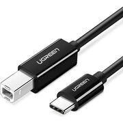  Кабель UGREEN US241 50446 USB-C 2.0 To USB-B 2.0 Print Cable 2m Black 