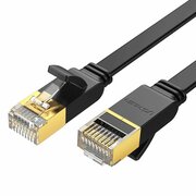  Кабель UGREEN NW106 11263 UGREEN Cat 7 U/FTP Lan Cable Flat Design 5m Black 
