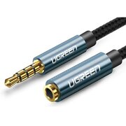  Кабель UGREEN AV118 40674 3.5mm Male to 3.5mm Female Extension Braid 1.5m AV118 Black 