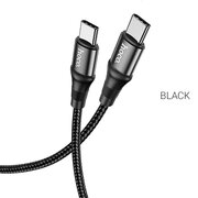  Дата-кабель HOCO X50 Exquisito 100W Type-C + Type-C 2м черный 