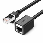  Кабель UGREEN NW112 11281 Cat 6 F/UTP Ethernet RJ45 Extension Male/Female Patch Cords 2m Black 