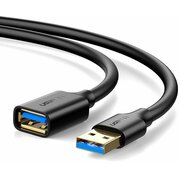  Кабель UGREEN US129 30125 USB 3.0 Extension Male Cable 0.5m Black 