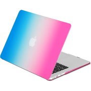  Накладка для ноутбука DF MacCase-05 13.3" синий/розовый твердый пластик 