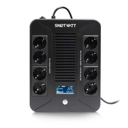  Источник бесперебойного питания Smartwatt Safe pro LCD 360Вт 600ВА черный 