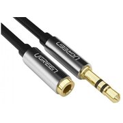  Кабель UGREEN AV118 40673 3.5mm Male to 3.5mm Female Extension Cable 1m Black 