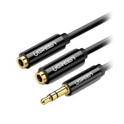  Кабель-разветвитель UGREEN AV134 20816 3.5mm Male to 2 Female Audio Cable 20cm black 