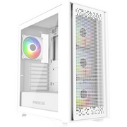  Корпус Powercase ByteFlow White (CBFW-A4), Tempered Glass, 4x 120mm ARGB fans, ARGB HUB, белый, ATX 