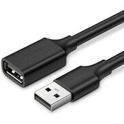  Кабель UGREEN US103 10317 USB 2.0 A Male to A Female Cable 3m Black 