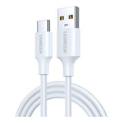  Кабель UGREEN US287 60123 USB-A 2.0 to USB-C Cable Nickel Plating 2m White 