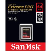  Карта памяти SanDisk CFexpress SDCFE-064G-GN4NN Type B 64GB Extreme Pro 1500/800 Mb/s 