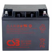  АКБ для ИБП 12В 40Ач CSB GP12400, 160W/cell, 480 Whr, 12.65 кг, (ШхГхВ) 197х165х170,4 мм (170,4 с клеммами) 