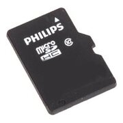  Карта памяти PHILIPS microSD FM08MA45B/97 8GB microSDHC Class 10 (SD адаптер) 