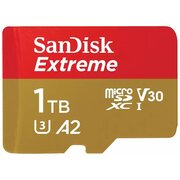  Карта памяти SanDisk 1024GBExtreme (SDSQXAV-1T00-GN6MN) microSDXC Class 10, UHS-I, W130, R 190 МБ/с без адаптера на SD 