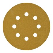  Шлифовальный круг на липучке ABRAFORM Gold Classic AF50-GC-128-8-120 P120 125мм 