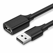  Кабель UGREEN US103 10314 USB 2.0 A Male to A Female Cable 1m Black 