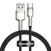  Дата-кабель Baseus Cafule (CAKF000101) Metal USB to Type-C 66W 1m Black 