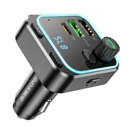  FM-Трансмиттер BOROFONE BC53 Highway PD20W+QC3.0 car BT FM transmitter черный 