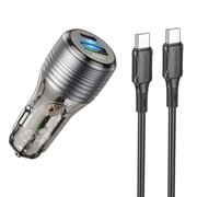  АЗУ BOROFONE BZ30 Absolute PD30W+QC3.0 car charger set C to C черный 