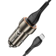  АЗУ HOCO Z46 Blue shield single port QC3.0 + Micro, metal gray 