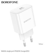  СЗУ BOROFONE BA81A single port PD20W charger EU белый 