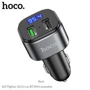  АЗУ Bluetooth FM трансмиттер Hoco E67 Fighter QC3.0 car, black 