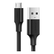  Кабель UGREEN US289 60136 USB 2.0 A to Micro USB Cable Nickel Plating 1m Black 
