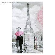  Картина-холст на подрамнике "Любовь в Париже" 60х100 см (4720927) 
