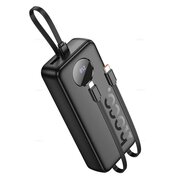  Аккумулятор внешний резервный HOCO J132A Sabio 22.5W+PD20W fully compatible power bank with 3 cables 20000mAh черный 