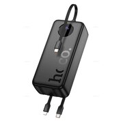  Аккумулятор внешний резервный HOCO J132B Sabio 22.5W+PD20W fully compatible power bank with 3 cables 30000mAh черный 