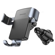  Автомобильный держатель BOROFONE BH118 Refined gravity car holder air outlet черно-серый 