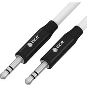 Кабель аудио Greenconnect GCR-54750 jack 3.5mm/jack 3.5mm 1.5m белый 