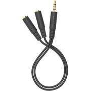  Адаптер аудио A4Tech AD-3P 2xJack 3.5 (f)/Jack 3.5 (m) 0.2м черный 