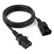  Кабель питания Cablexpert PC-189 сист.блок-монитор C13-C14 6А 1.8м черный 