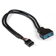  Кабель-переходник ExeGate EX-CC-U3U2-0.3 EX284940RUS USB 2.0-USB 3.0 9pin/19pin 0,3м 
