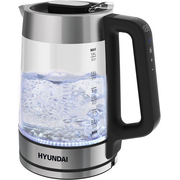  Электрочайники Hyundai HYK-G5607 черный/серебристый 