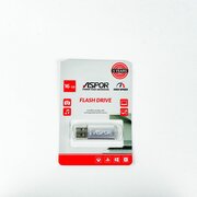  USB-флешка 16G USB 2.0 Aspor PK-ROCKETSL серебро 