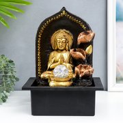  Фонтан настольный от сети "Верховный Будда у фонтана" золото 35х25х20 см (7322251) 