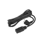  Кабель питания Hyperline PWC-IEC19-SHM-3.0-BK Shucko+C19 3x1.5 3м 
