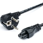  Кабель питания GoPower 00-00024056 евровилка CEE 7/7-IEC 320 C5 1.8м ПВХ 0.75мм черный 1/10/160 