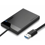  Кабель UGREEN US221 30847 2.5 Inch Hard Drive Box with Built-in USB 3.0 Cable Black 