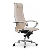  Кресло МЕТТА Samurai Lux-2 MPES z312295030 на колесиках, эко.кожа, светло-бежевый 