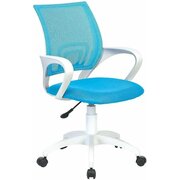  Кресло Бюрократ CH-W696 LB на колесиках, сетка/ткань, голубой 