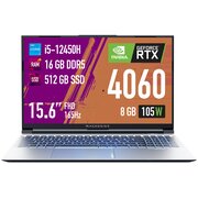  Ноутбук Machenike L15 Air Star (JJ00GM00FRU) 15.6" Intel Core i5 12450H 2.0 ГГц 8 ядер 16 ГБ DDR5 512 ГБ SSD M.2 Nvidia Geforce RTX4060 (8 ГБ) DOS 