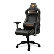  Кресло игровое COUGAR Armor S CUARMSB на колесиках, искусственная кожа, черный 