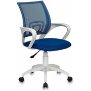  Кресло Бюрократ CH-W696 Blue на колесиках, сетка/ткань, синий 