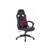  Кресло игровое Zombie Weaver R (Zombie Weaver Red) черный/красный ткань/эко.кожа крестов. пластик подст.для ног 
